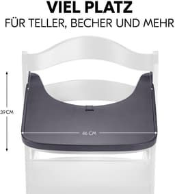 Hauck Alpha Wooden Tray Essbrett | Braun