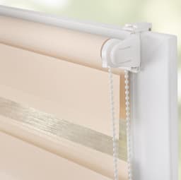 LICHTBLICK ORIGINAL Doppelrollo Duo Rollo Klemmfix | Beige