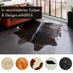 LUXOR living Rinderfell Teppich | Mehrfarbig