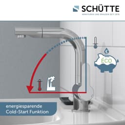 Schütte LONDON Einhebel-Mischbatterie | Silber
