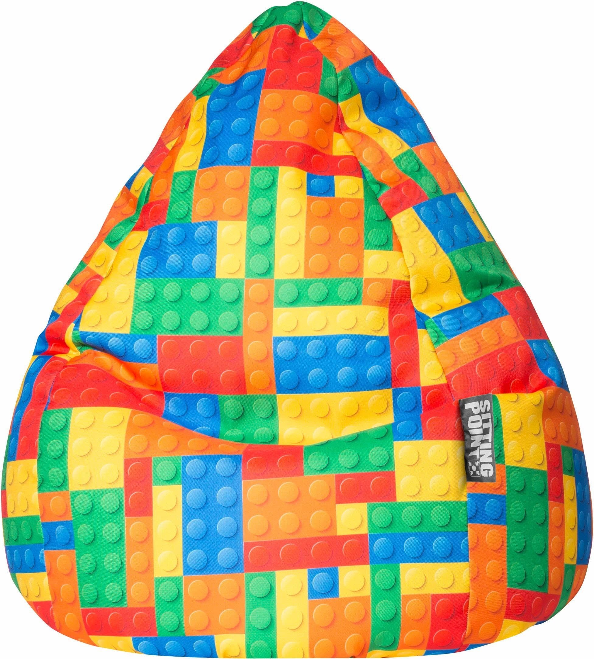 Sitting Point Sitzsack Bricks Cat XL | Mehrfarbig
