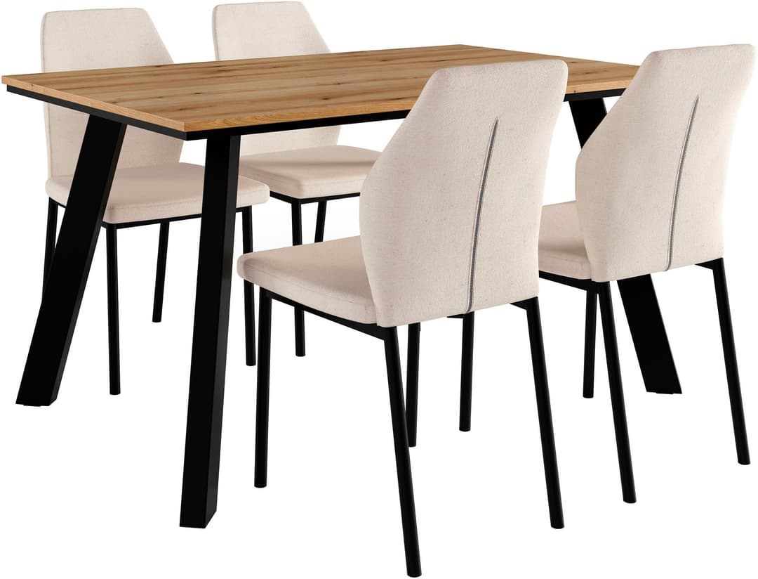 OTTO home Essgruppe Genf Tischgruppe | Holztöne