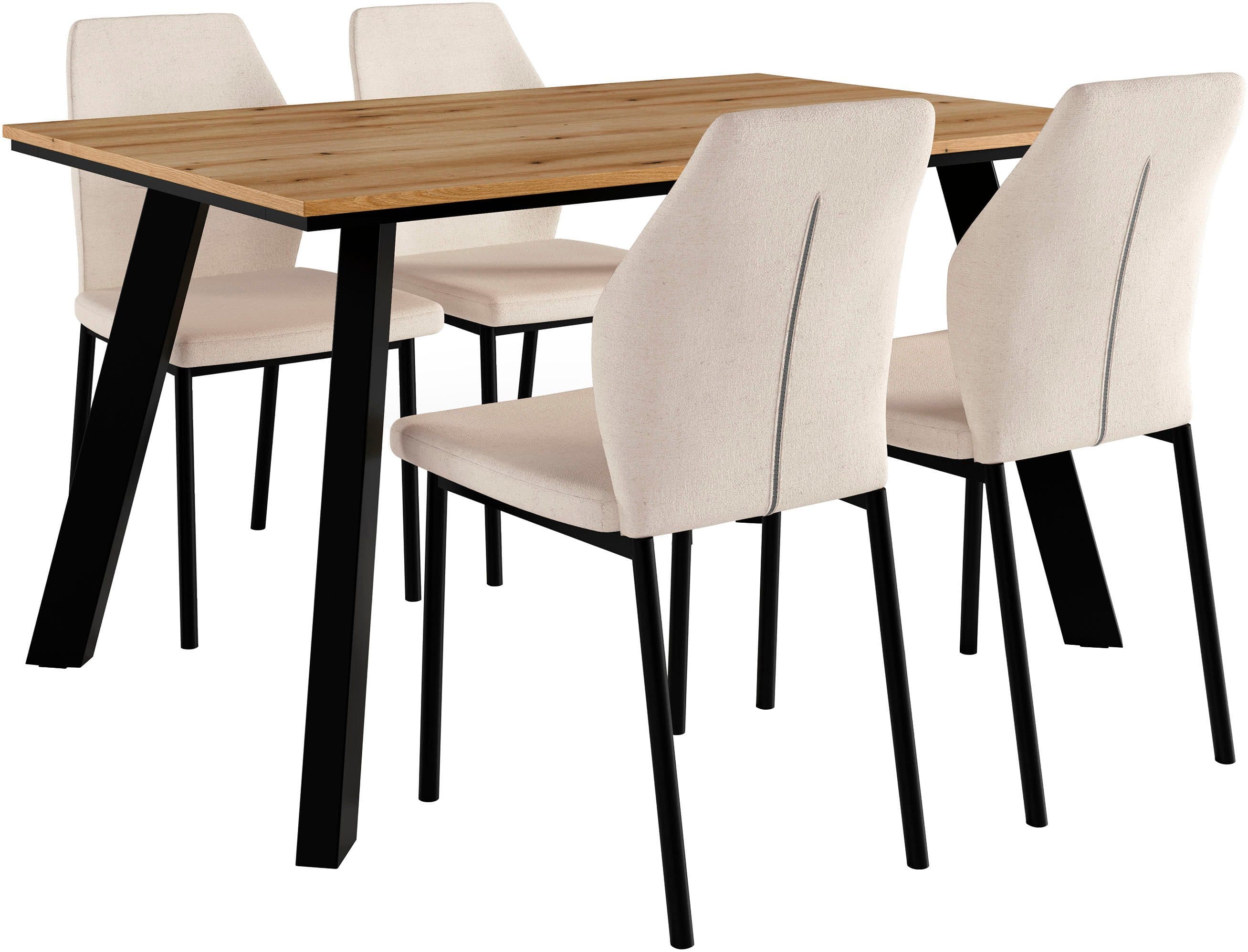 OTTO home Essgruppe Genf Tischgruppe | Holztöne