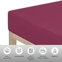 OTTO home Spannbettlaken PHYSALIS Comfort | Rot 3