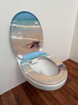 welltime WC-Sitz Classic Decor | Mehrfarbig
