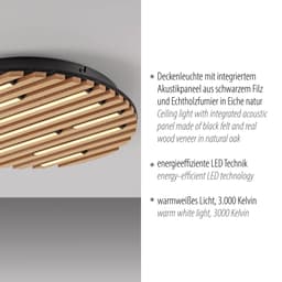 OTTO home Deckenleuchte Ullii | Holztöne