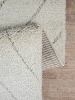 the carpet Teppich Bahar Shaggy | Beige