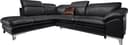 COTTA Ecksofa Teresa L-Form | Schwarz