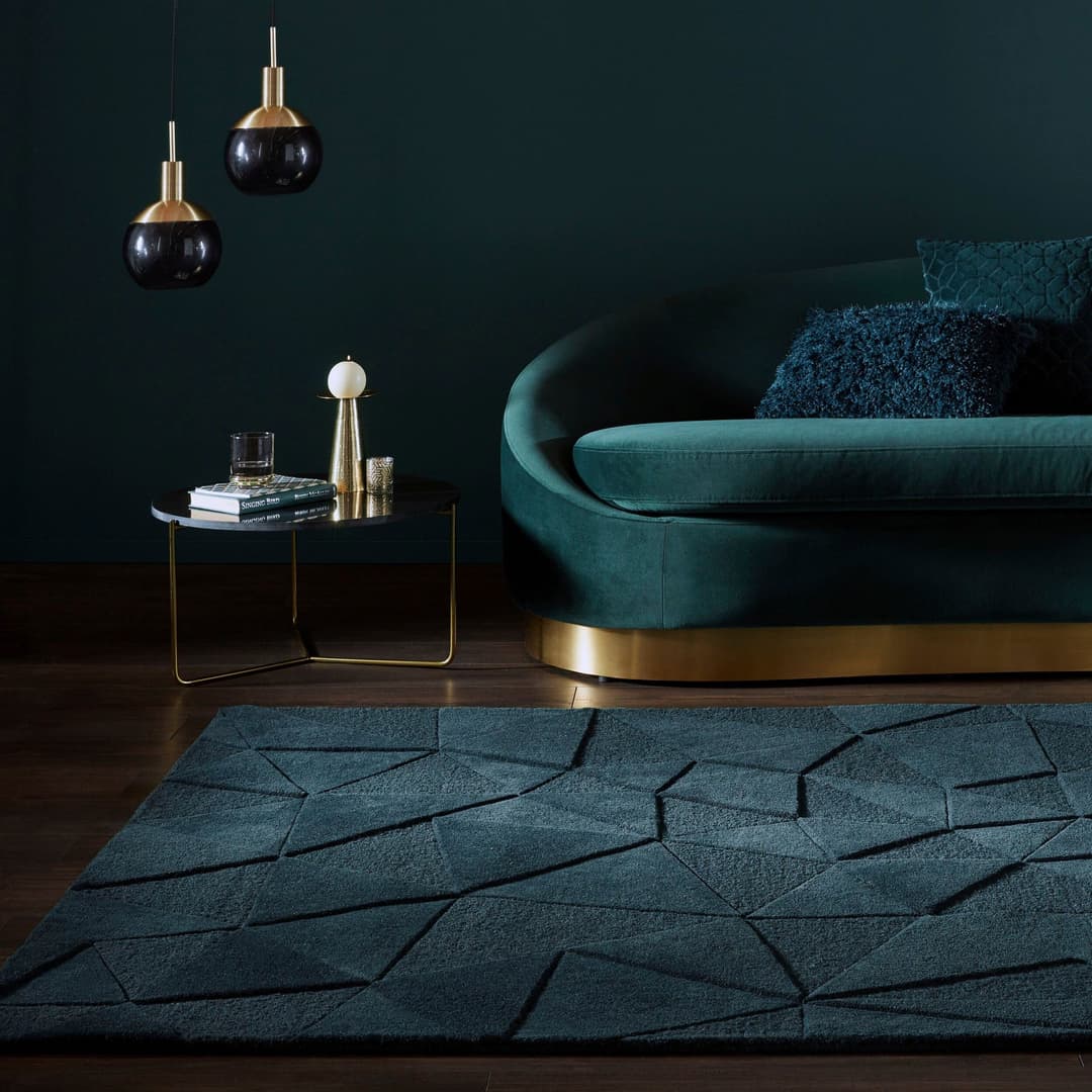 FLAIR RUGS Teppich SHARD | Blau