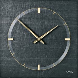 AMS Wanduhr W9516 | Schwarz