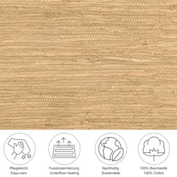 THEKO Teppich Happy Cotton Fleckerl | Beige