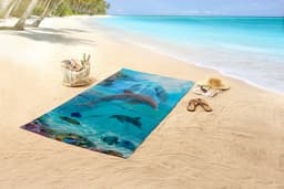 good morning Strandtuch Will | Blau
