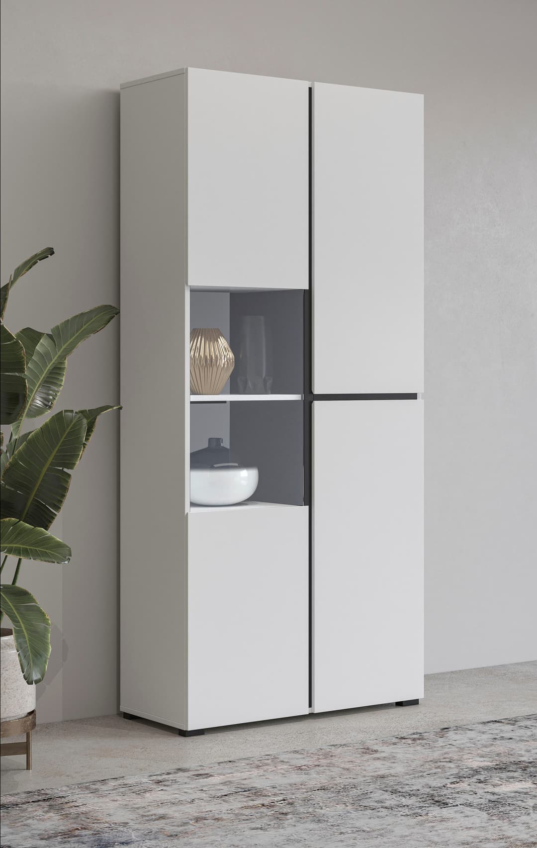 OTTO home Vitrine Cross | Weiß