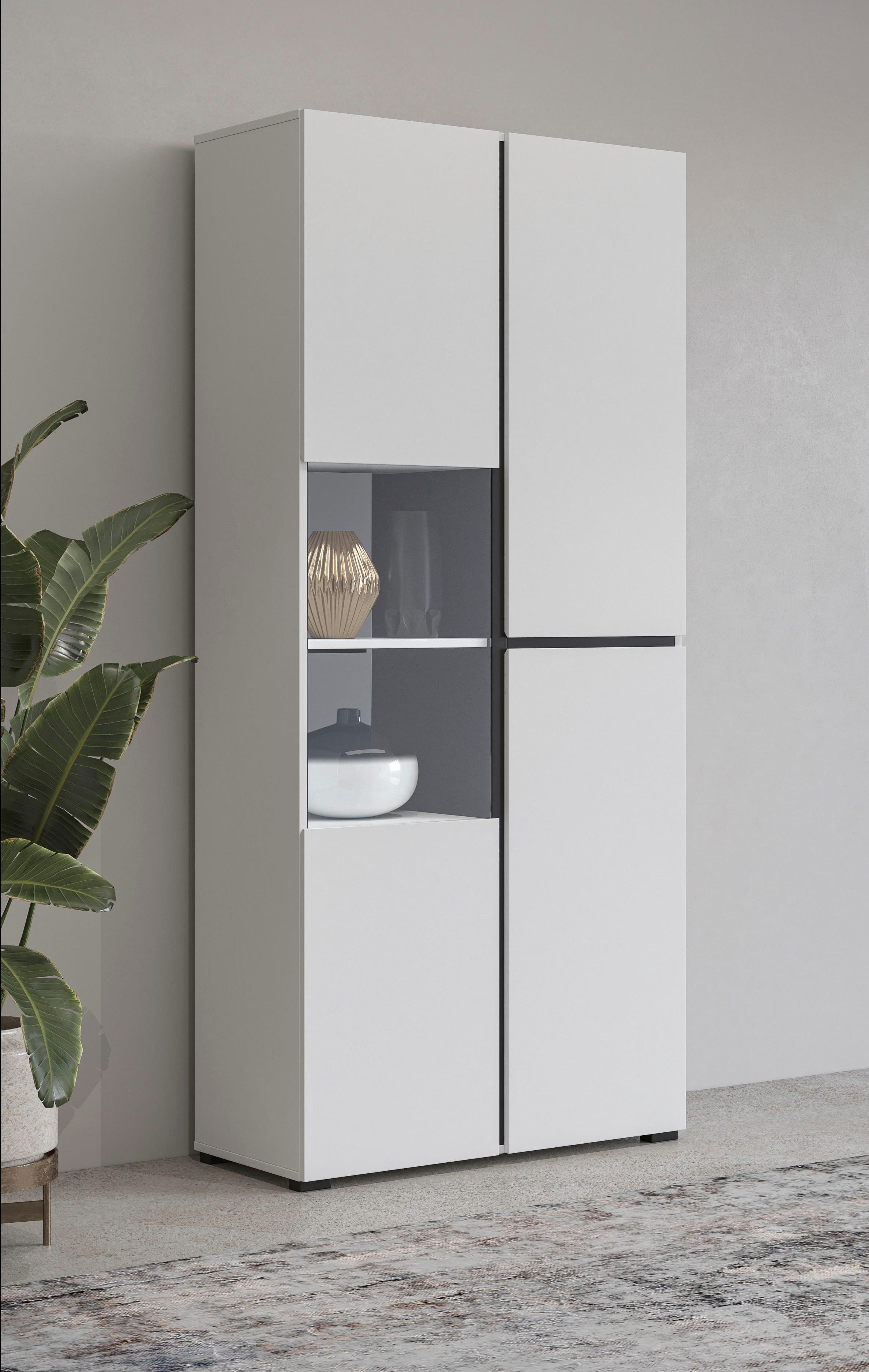 OTTO home Vitrine Cross | Weiß