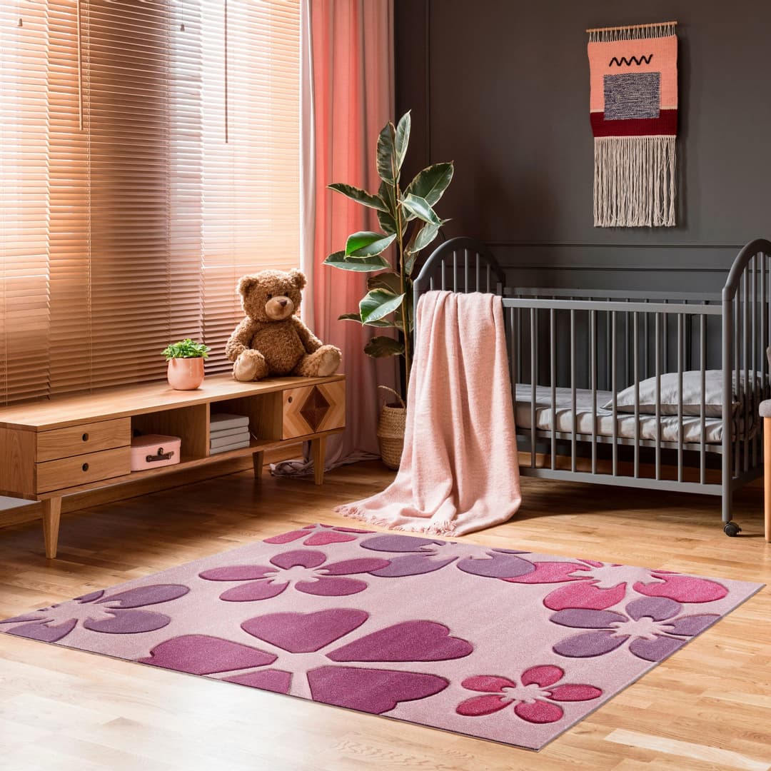 LUXOR living Kinderteppich Flair | Rosa