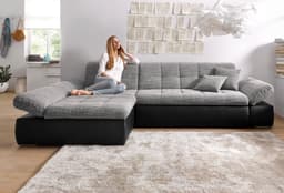 DOMO collection Ecksofa Moric | Grau