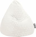 Sitting Point Sitzsack FLUFFY HEARTS L | Weiß