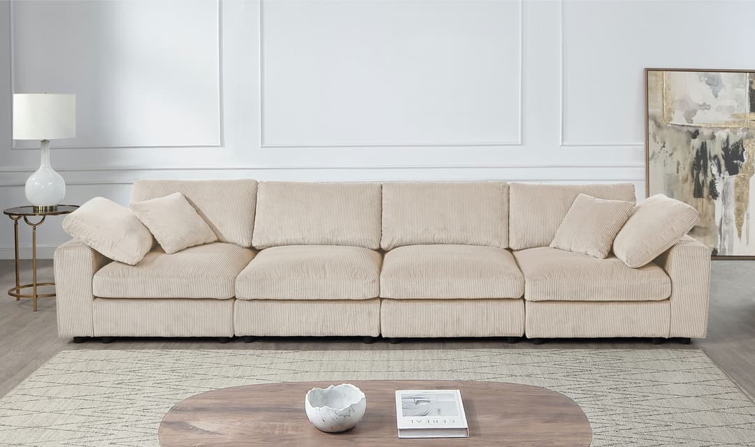 OTTO home Bennid 4-Sitzer Modulsofa | Beige