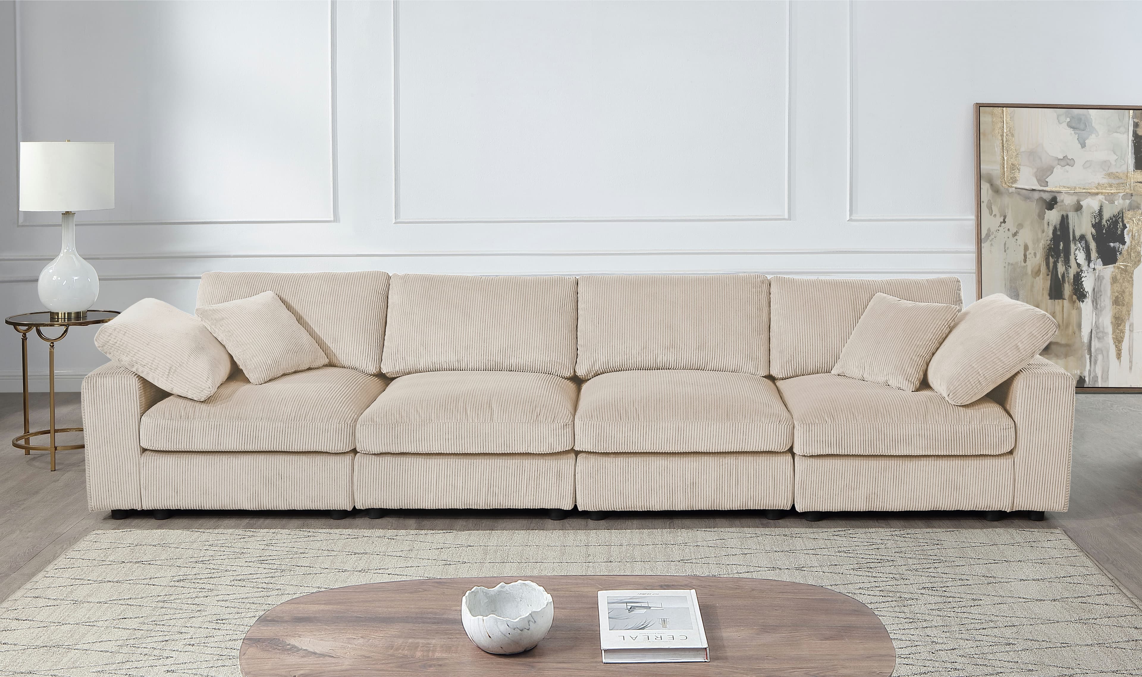 OTTO home Bennid 4-Sitzer Modulsofa | Beige