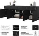 OTTO home Sideboard Cross | Schwarz 3