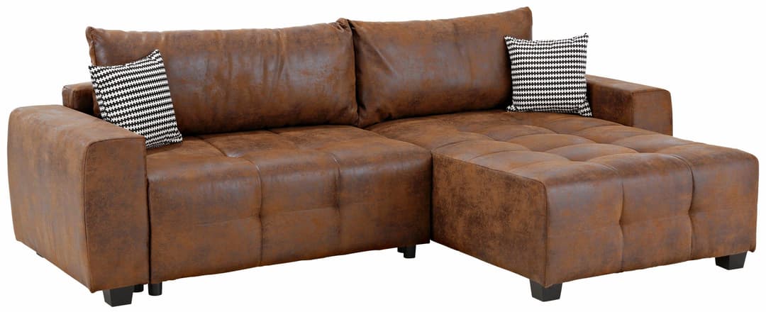 Home affaire Ecksofa Bella L-Form | Braun