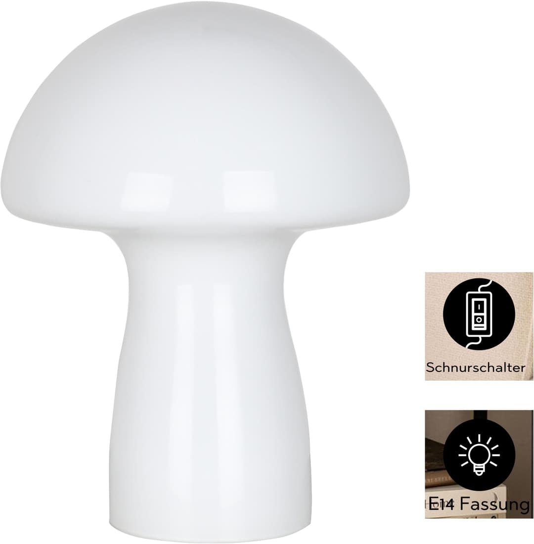 OTTO home Tischleuchte Grunni | Weiß