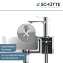 Schütte MONTANA Waschtischarmatur | Silber 5