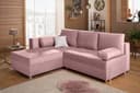 Home affaire Ecksofa Italia L-Form | Rosa