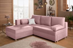 Home affaire Ecksofa Italia L-Form | Rosa