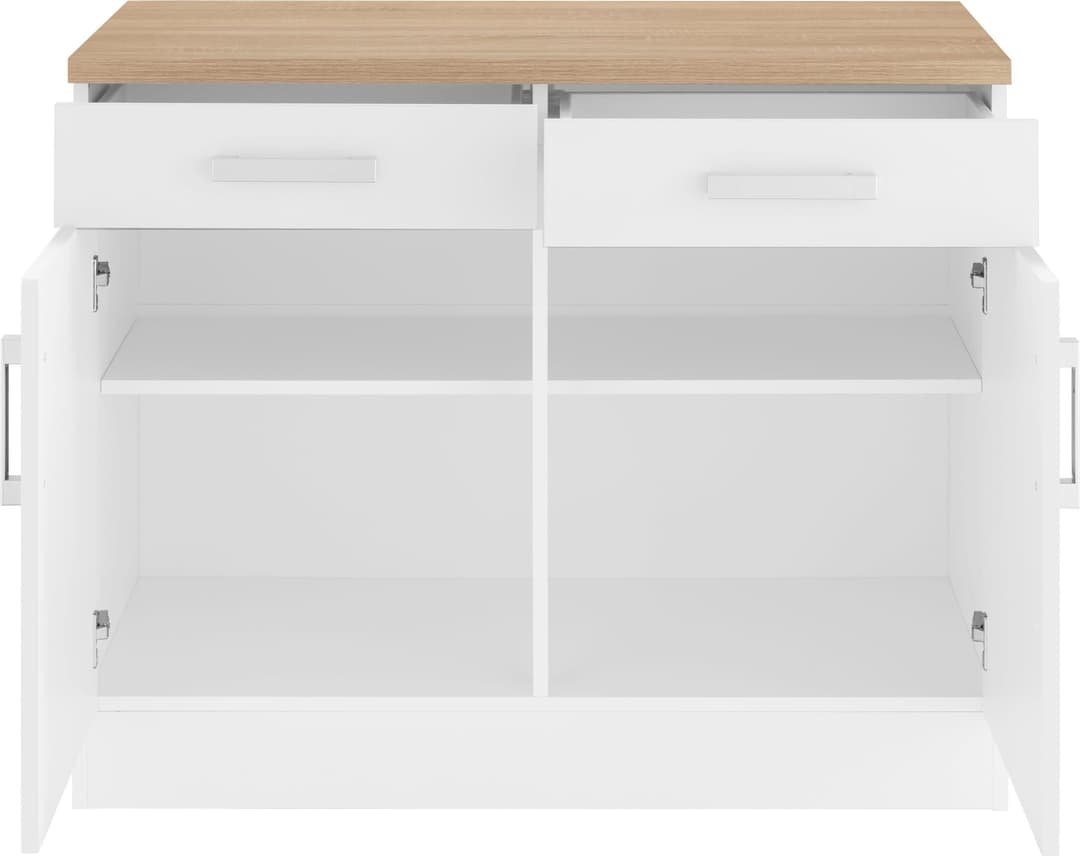 KOCHSTATION Unterschrank KS-Gera | Weiß