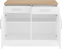 KOCHSTATION Unterschrank KS-Gera | Weiß