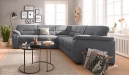 sit&more Ecksofa Montego L-Form | Grau