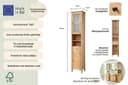 welltime Hochschrank Sylt | Holztöne 3