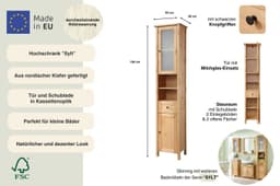 welltime Hochschrank Sylt | Holztöne