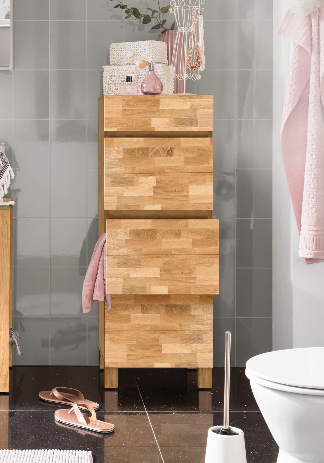 Home affaire Badkommode Kaika | Holztöne