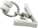 GARDINIA Gardinenring T-Rollringe mit Klammer | Weiß