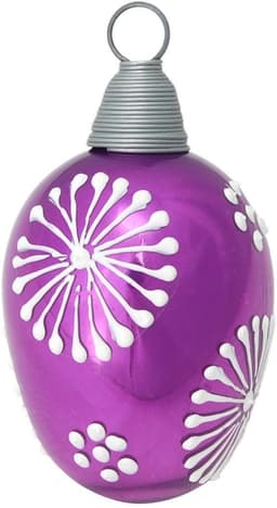 Krebs Glas Lauscha Osterei Floral | Mehrfarbig
