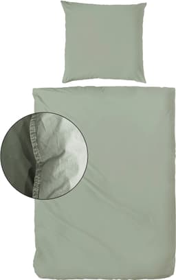 Primera Bettwäsche Stone-Washed | Grün