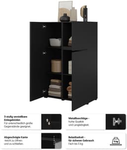 OTTO home Highboard Metric | Schwarz