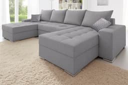 COLLECTION AB Wohnlandschaft Josy XL U-Form | Grau
