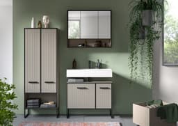 welltime Badmöbel-Set Locri | Beige