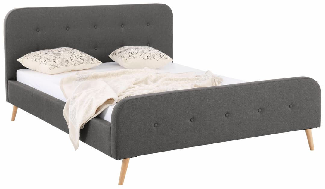 Home affaire Polsterbett Amrum | Grau