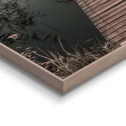 Reinders! Wandbild Slim Frame Wood 50x70 Scandic Jetty | Blau