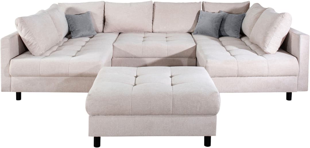 COLLECTION AB Wohnlandschaft Toni U-Form | Beige