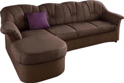 DOMO collection Ecksofa Flores Schlafsofa | Braun