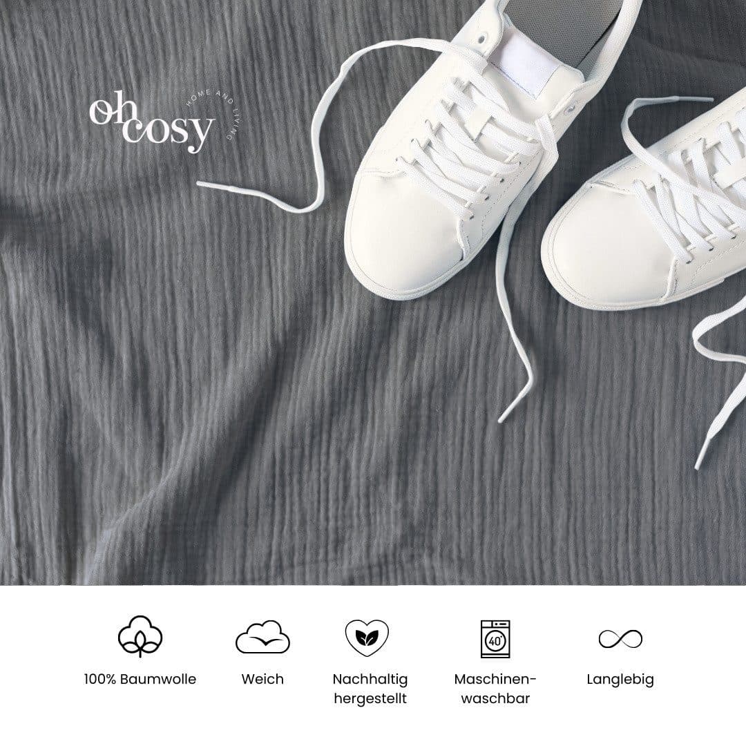 Oh cosy Bettwäsche Sally | Grau