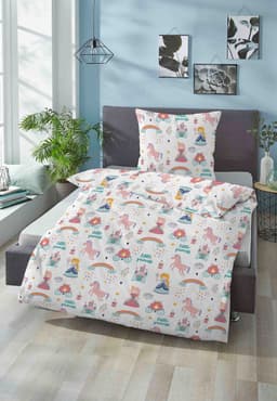 Biberna Bettwäsche kleine Prinzessin | Mehrfarbig