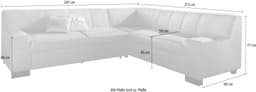 DOMO collection Ecksofa Norma Top | Beige