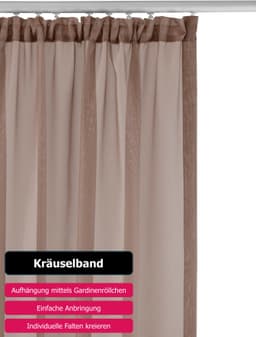 OTTO home Gardine XANA | Braun