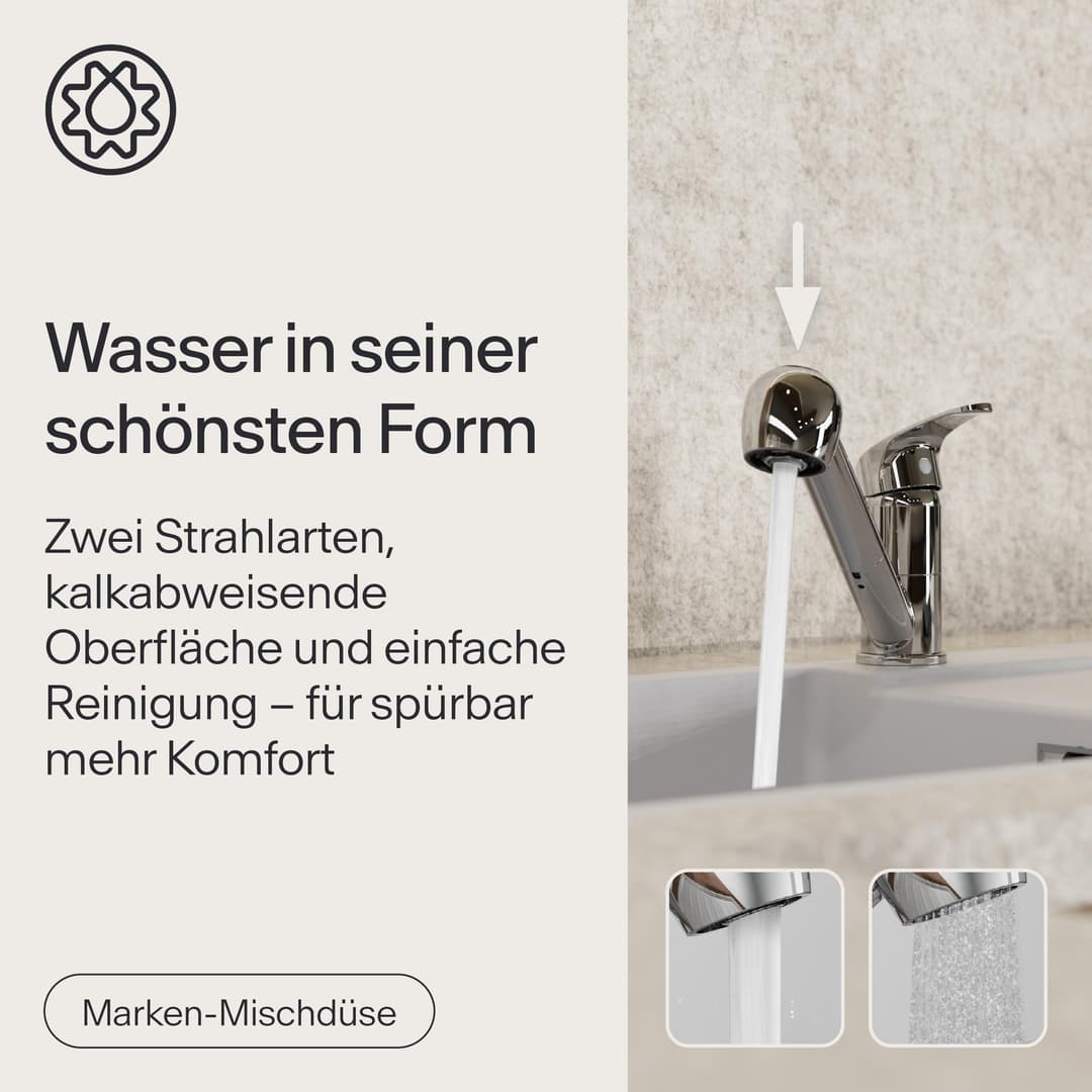 WASSERWERK Spültischarmatur WK 7 | Silber